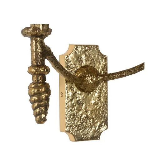 Magnolia Leaf Iron Crafted Wall Sconce - LOOMLAN - Chelsea House - Wall Sconces