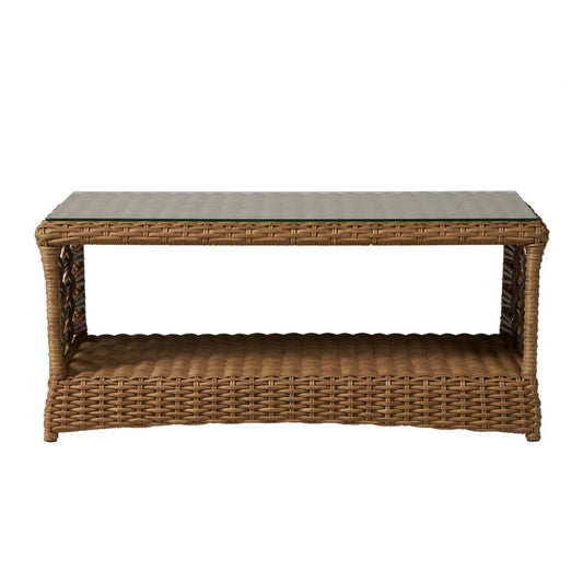 Magnolia Rectangular Outdoor Cocktail Table-Outdoor Coffee Tables-Lloyd Flanders-LOOMLAN