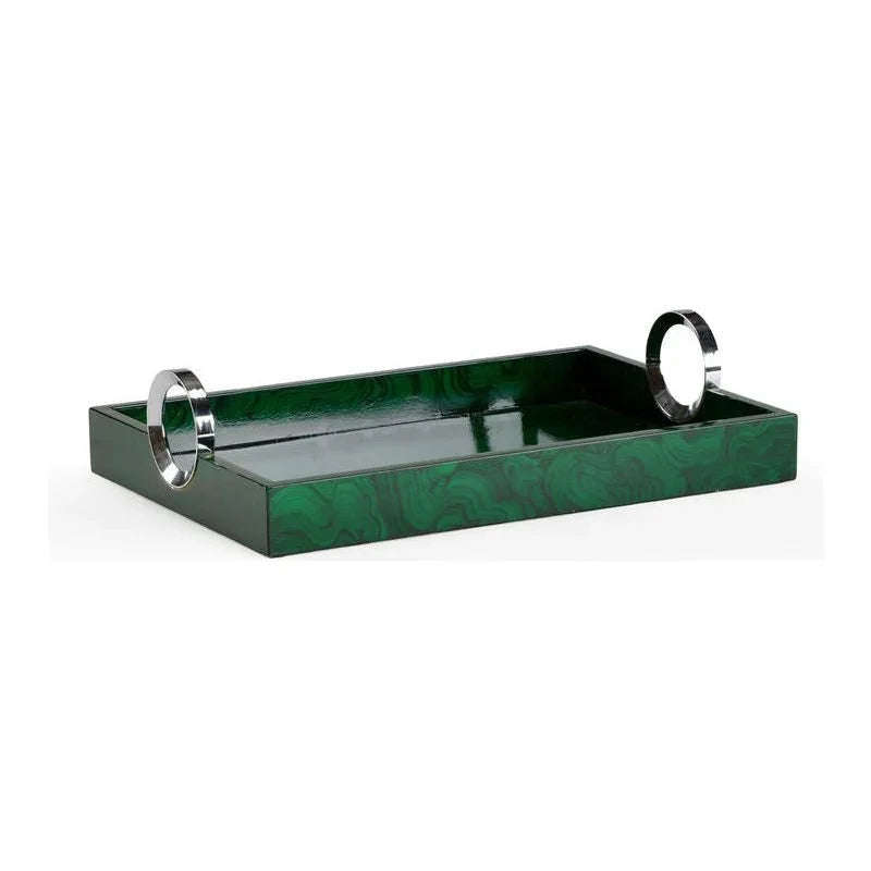 Malachite Wooden Green Tray - LOOMLAN - Wildwood - Trays