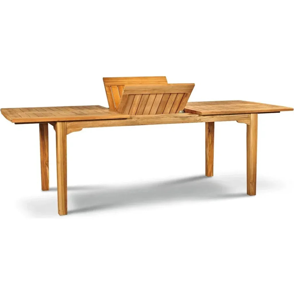 Manorhouse 7-PC Outdoor Dining Set Extendable Table-Outdoor Dining Sets-HiTeak-LOOMLAN