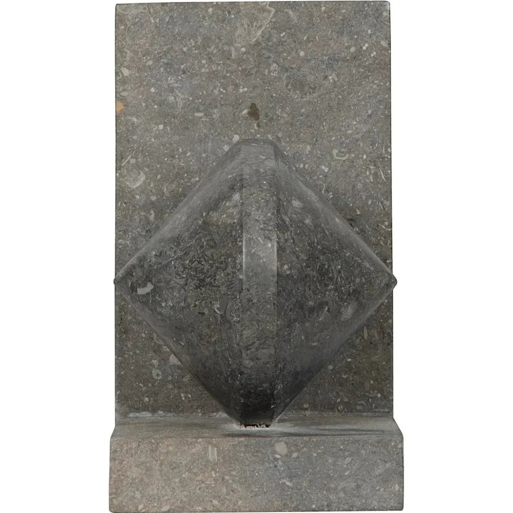 Marble Bookends Sculpture - LOOMLAN - Noir - Statues & Sculptures