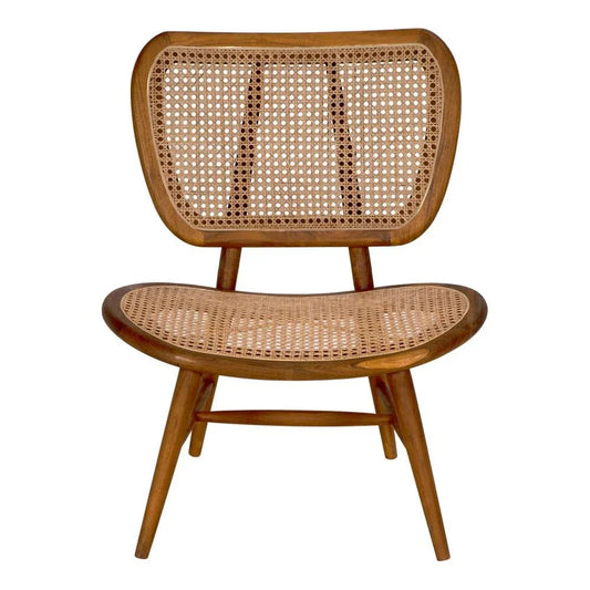 Marcie Teak Wood Framed Accent Chair - LOOMLAN - Noir - Accent Chairs