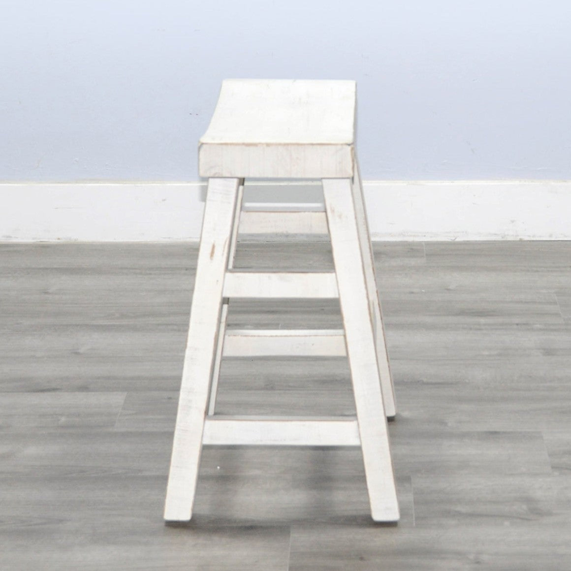 Marina Saddle Seat Wooden Counter Stool 2PC