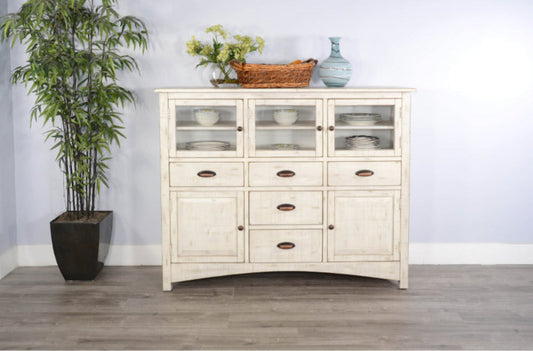 Marina Wooden White Sideboard