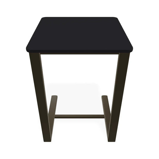 17.5" Square Marine Grade Polymer Side Table - LOOMLAN - Telescope - Outdoor Side Tables