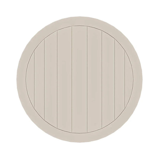 21" Round Marine Grade Polymer Deluxe End Table - LOOMLAN - Telescope - Outdoor Side Tables