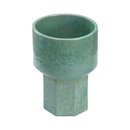 Markus Hexagonal Shaped Ceramic Vase - LOOMLAN - Wildwood - Vases & Jars
