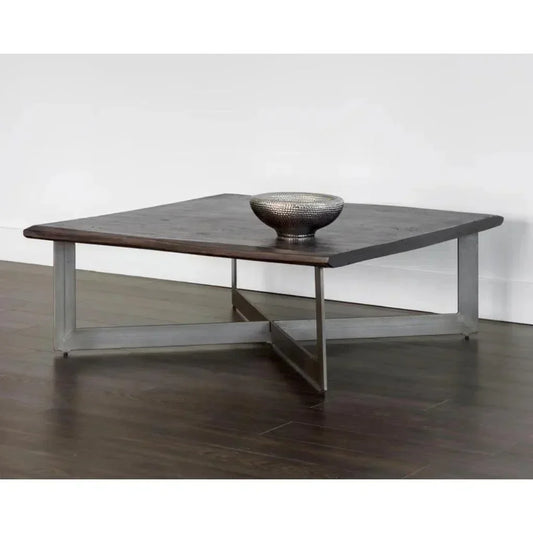 Marley Iron Based Wooden Coffee Table - LOOMLAN - SUNPAN - Coffee Tables