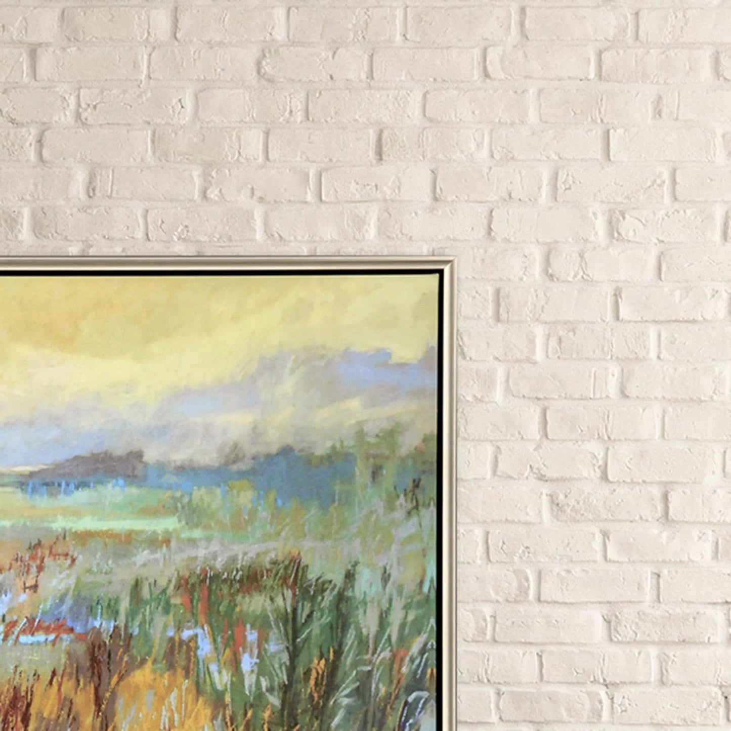 Marsh in May Green Canvas Art