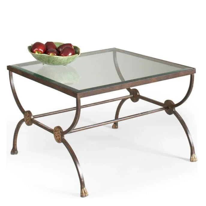 Martin Glass Top Square Cocktail Table - LOOMLAN - Chelsea House - Coffee Tables