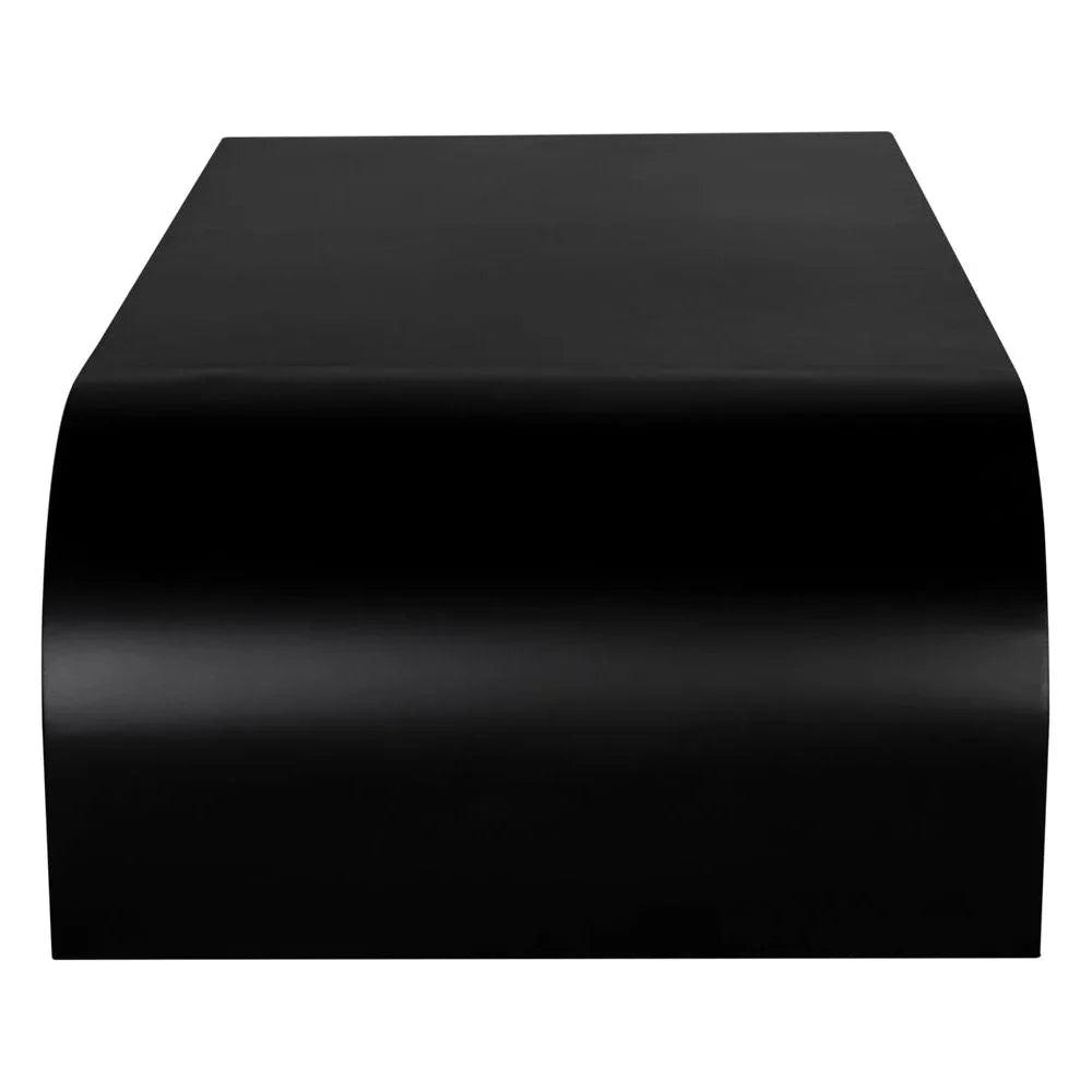 Maximus Steel Black Coffee Table - LOOMLAN - Noir - Coffee Tables