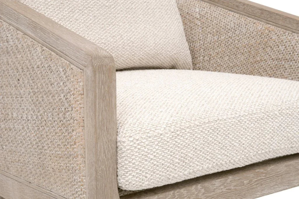 McGuire White Fabric Counter Stool - LOOMLAN - Essentials For Living - Counter Stools