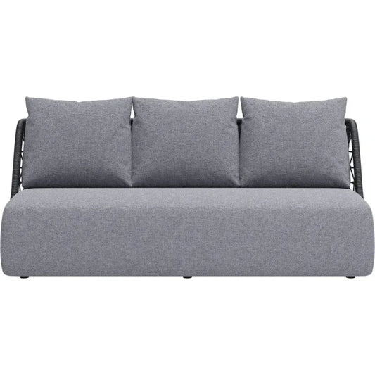 Mekan Gray Sofa - LOOMLAN - Zuo Modern - Outdoor Sofas & Loveseats