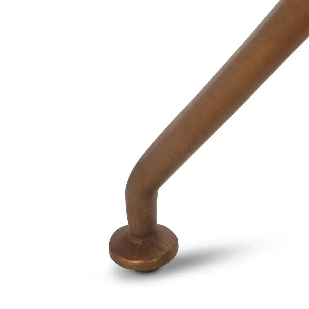 Meret Reclaimed Cast Aluminum Round End Table - LOOMLAN - Urbia - Side Tables