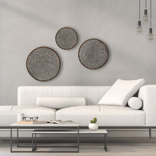 Metal Play Round Metal Wall Art 3PC-Metal Wall Art-Paragon-LOOMLAN
