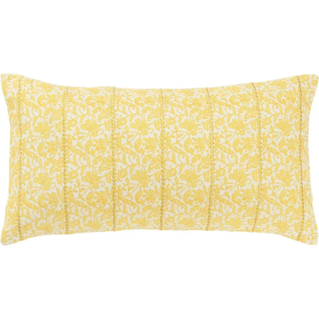 Mia Botanical Long Lumbar Pillow For Bed - LOOMLAN - LOOMLAN - Throw Pillows