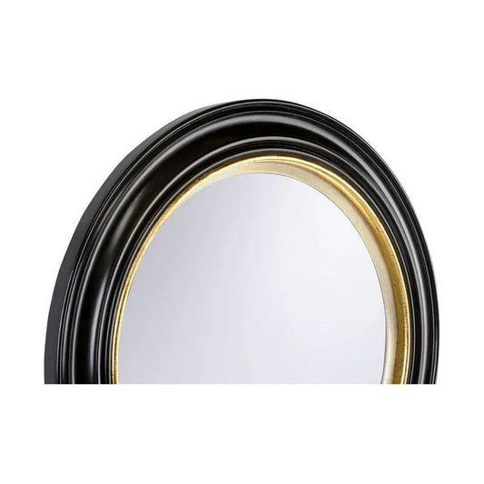 Midnight Circular Wood Framed Wall Mirror - LOOMLAN - Chelsea House - Wall Mirrors