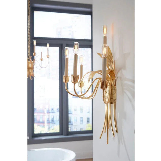 Mignon Iron Made Golden Wall Sconce - LOOMLAN - Wildwood - Wall Sconces