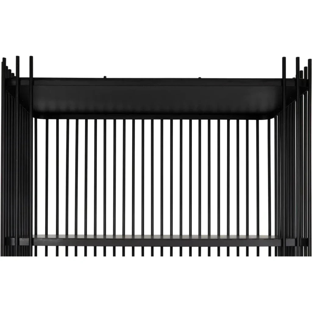 Mila Steel Black Etagere-Etageres-Noir-LOOMLAN