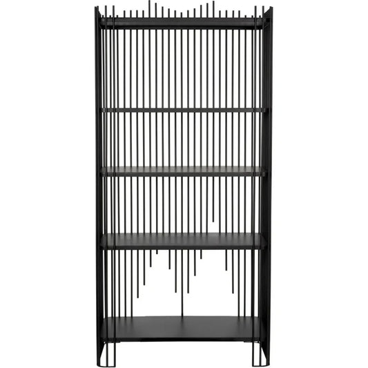 Mila Steel Black Etagere-Etageres-Noir-LOOMLAN