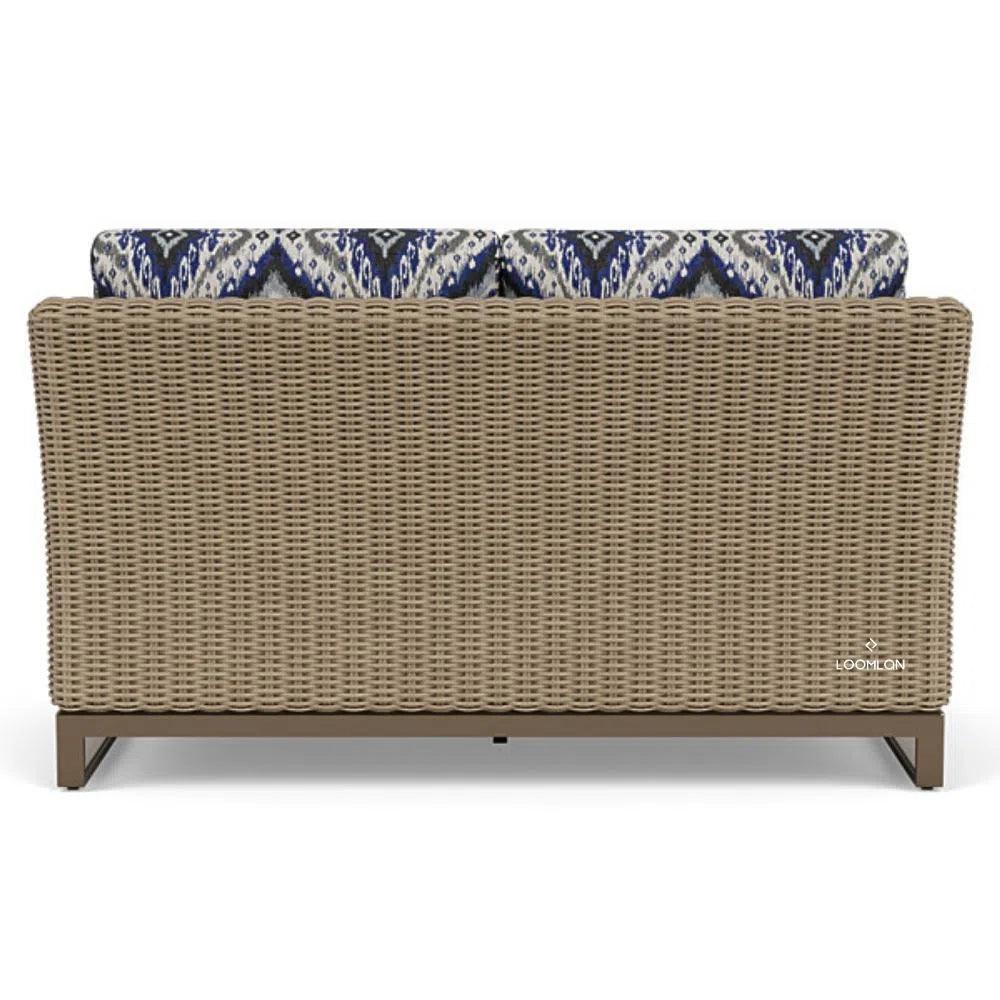 Milan Loveseat Premium Wicker Furniture Made USA - LOOMLAN - Lloyd Flanders - Outdoor Sofas & Loveseats