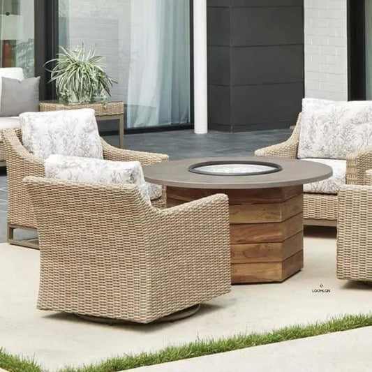 Milan Outdoor Replacement Cushion For Swivel Chair-Outdoor Lounge Chairs-Lloyd Flanders-LOOMLAN