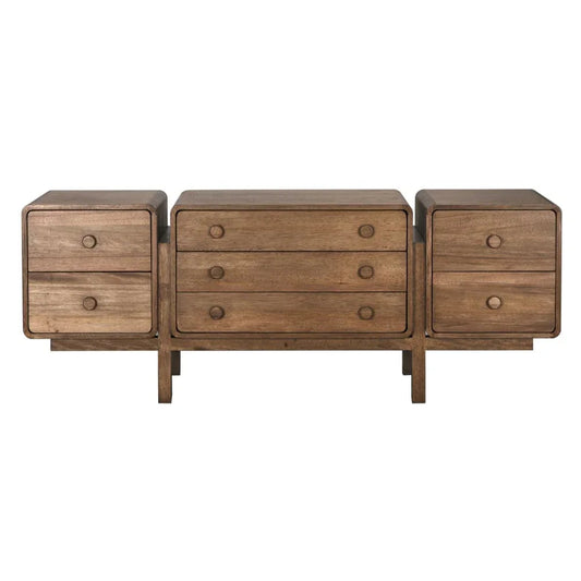 Minsk Wooden Brown Sideboard - LOOMLAN - Noir - Sideboards