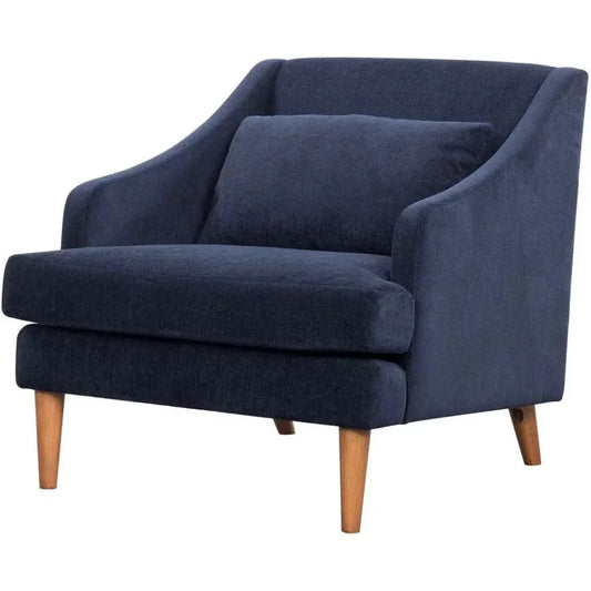 Missy Club Chair - Navy Chenille - LOOMLAN - LH Imports - Club Chairs