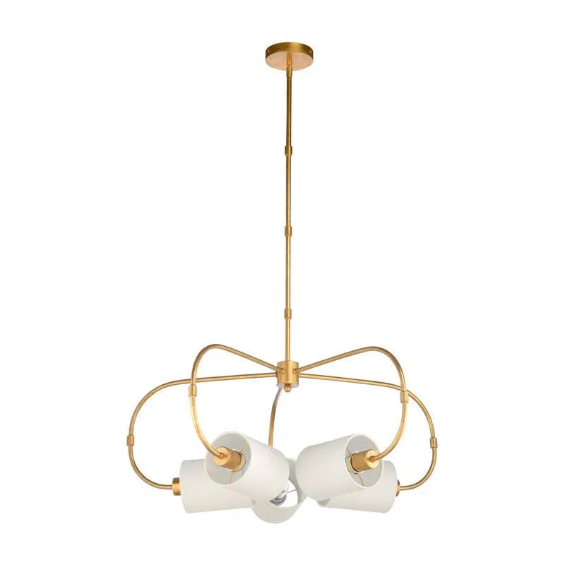 Modern Gold Finish Ring Chandelier - LOOMLAN - Chelsea House - Chandeliers