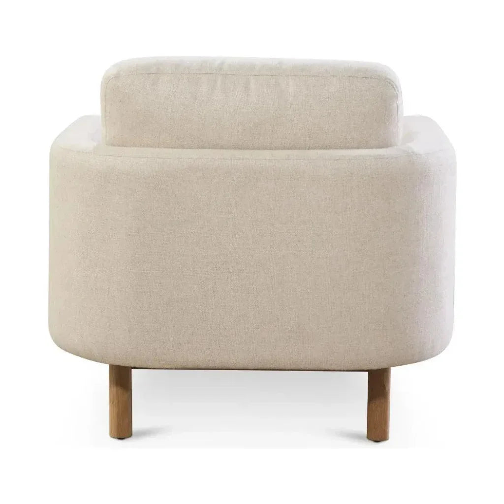 Modern Nubuck Leather Accent Chair Margot - LOOMLAN - One For Victory - Club Chairs