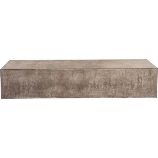 Monolith Coffee Table - Slate Grey Outdoor Coffee Table-Outdoor Coffee Tables-Seasonal Living-LOOMLAN