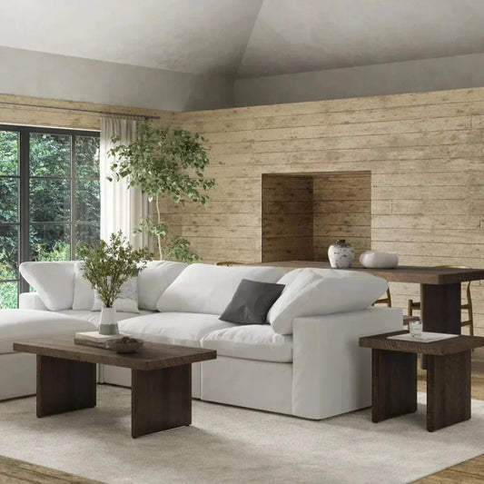 Monterey Rustic Solid Pine Wood Coffee Table - LOOMLAN - Moe's Home - Coffee Tables