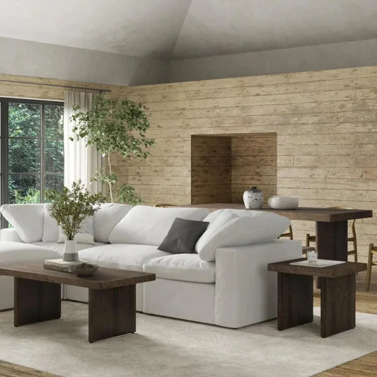 Monterey Solid Pine Wood End Table for Living Room - LOOMLAN - Moe's Home - Side Tables