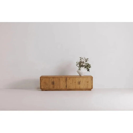 Monterey Wood Rustic Blonde Media Cabinet - LOOMLAN - Moe's Home - TV Stands & Media Centers