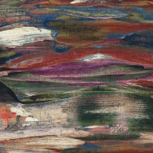 Montreux Plumage Abstract Purple Red Large Throw Pillow - LOOMLAN - D.V. Kap - Throw Pillows