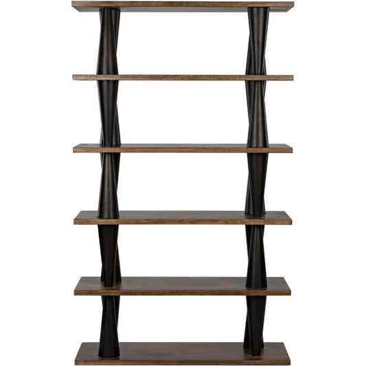 Mood Wood Brown Etagere-Etageres-Noir-LOOMLAN