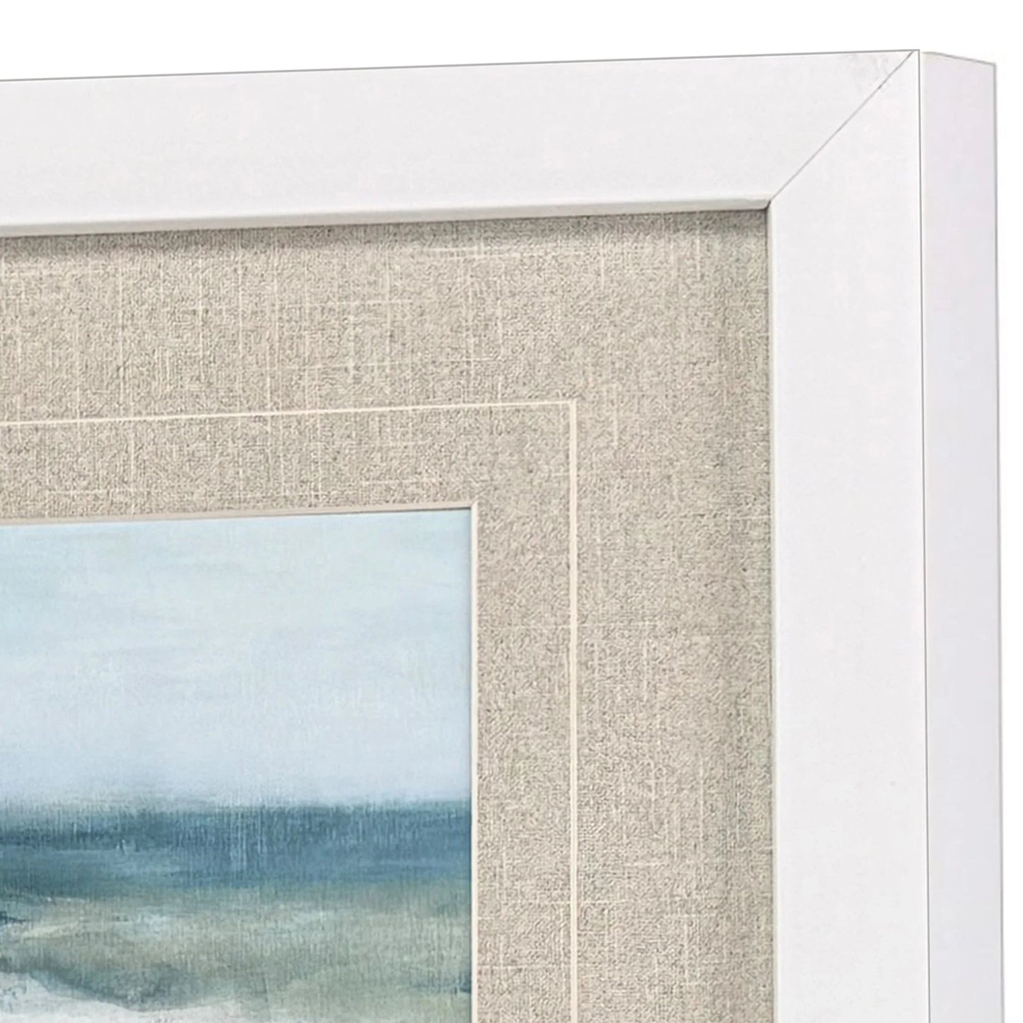 Moody Seas Blue Framed Wall Art