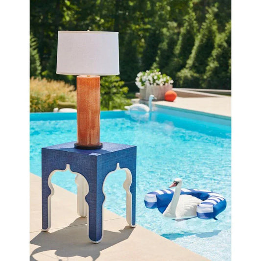 Moroccan Shaped Blue Side Table - LOOMLAN - Chelsea House - Side Tables