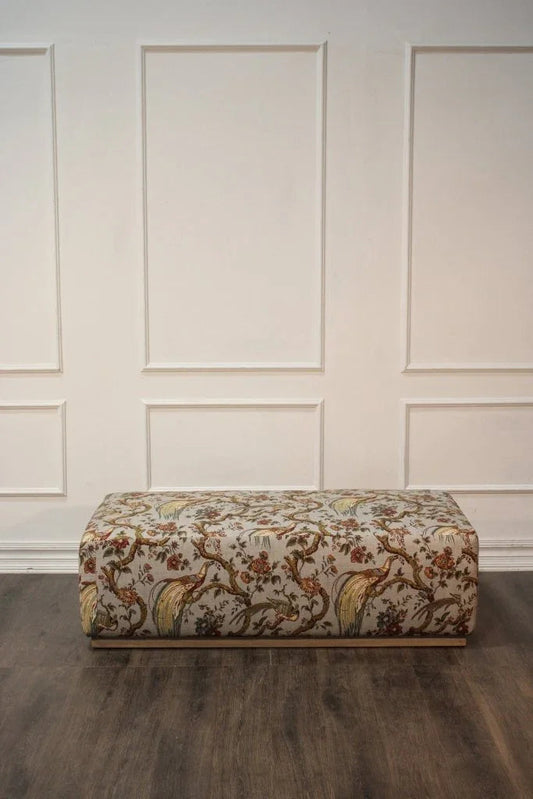 Morriis Fabric Rectangular Ottoman - LOOMLAN - Peninsula Home - Ottomans