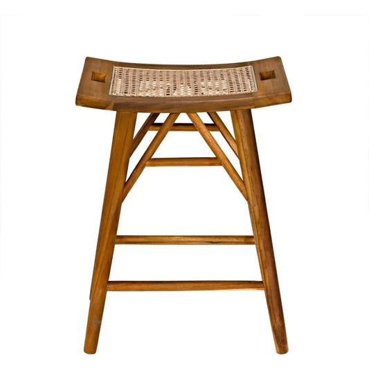 Murphy Counter Stool, Teak - LOOMLAN - Noir - Counter Stools