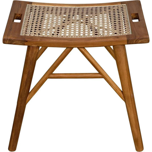 Murphy Stool Cane Seat - LOOMLAN - Noir - Poufs and Stools