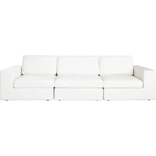 Muse Mist White Performance 3PC Modular Sofa - LOOMLAN - Diamond Sofa - Sofas & Loveseats