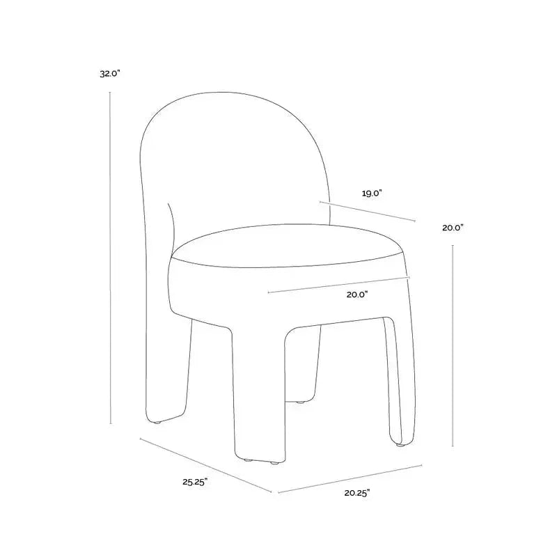 Myrtle Performance Fabric Dining Chair - LOOMLAN - SUNPAN - Dining Chairs