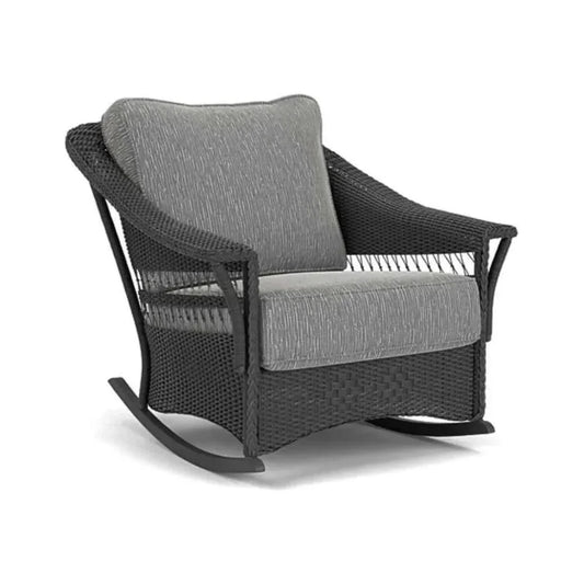 Nantucket Lounge Rocker Premium Wicker Furniture-Outdoor Lounge Chairs-Lloyd Flanders-LOOMLAN