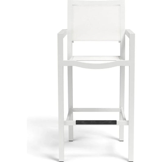 Naples Aluminum Made Sling Outdoor Barstool-Outdoor Bar Stools-Sunset West-LOOMLAN