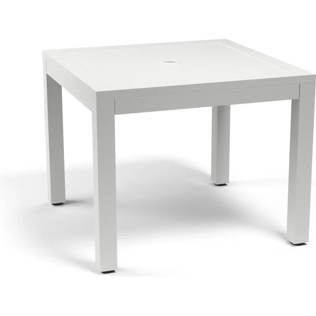 Naples Aluminum Square Outdoor Dining Table-Outdoor Dining Tables-Sunset West-LOOMLAN
