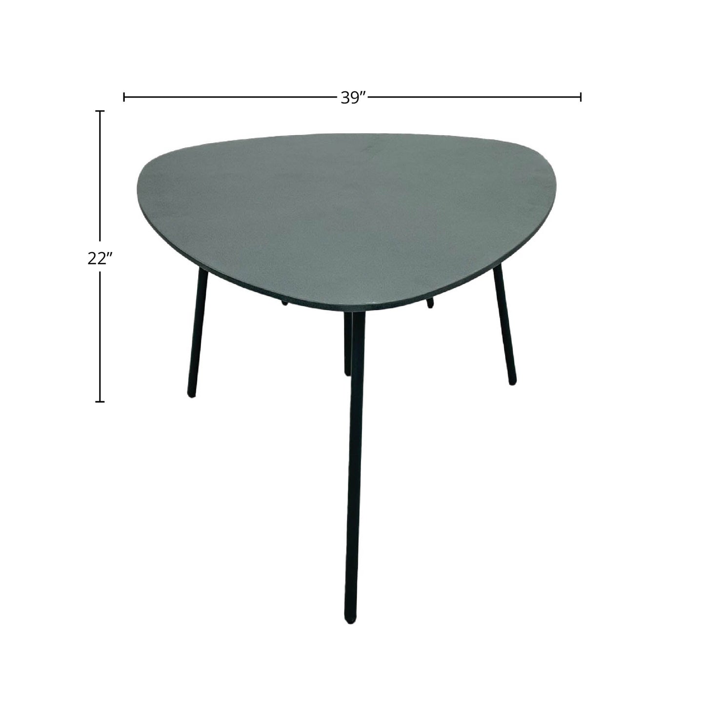 Naples Steel Outdoor Nesting Coffee Table 2PC-Outdoor Coffee Tables-LH Imports-LOOMLAN