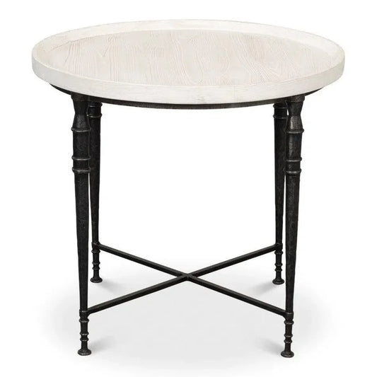 Nathaniel Elegance Side Table - LOOMLAN - Sarreid - Side Tables