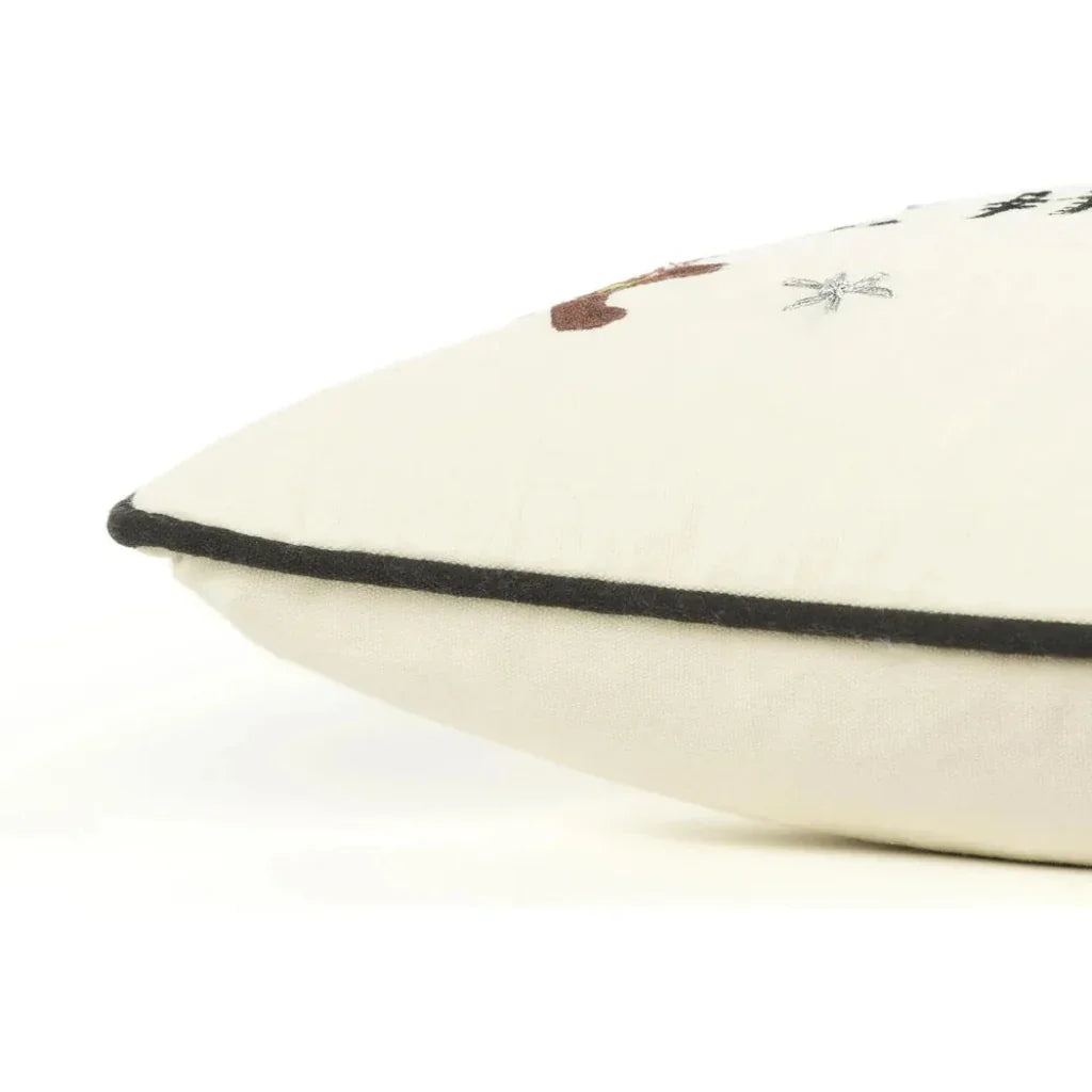 Natural Christmas Words Decorative Throw Pillows Lark - LOOMLAN - LOOMLAN - Throw Pillows