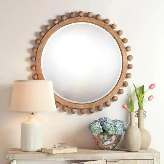 Natural Fir Wood Brighton Wall Mirror - LOOMLAN - Jamie Young - Wall Mirrors